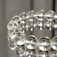 マ*ヨ様 水晶 ✧ 浄化・調和・心を整える　粒12mm 内径17cm 重量37g