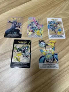 ポケモン　初音ミク　ららぽーと東京ベイ限定　クリアカード　全5種フルコンプ