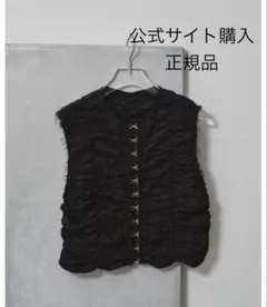 新品タグ付き トゥデイフル パイピングシャーリングブラウス ブラック 