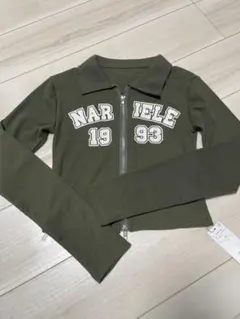 ダブルジップ　ナンバリングロゴ　ロンT