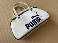 プーマ　ミニボストンバック　エナメル　ホワイト