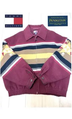 TOMMY HILFIGER ナイロンジャケット マルチカラー - メルカリ