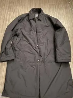 mujilabo 無印　345107-396 ブラック　洗える中綿ステンカラー