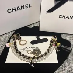 CHANEL 2025 正規品 ホリデー カメリアチャームストラップ付きブラック