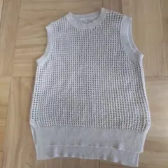 ベスト フリーサイズ 薄いベージュ