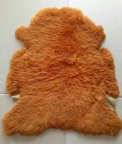BOWRON オレンジ ムートンラグ 【ニュージーランド産】