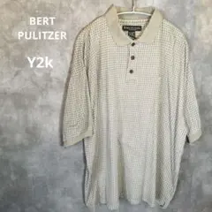 BERT PULITZER ヴィンテージ　Y2K　古着　ポロシャツ 2XL