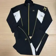美品 Mizuno ミズノ ジャージ 上下 セットアップ ブラック Mサイズ