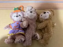 ダッフィー、シェリーメイのキーホルダー ショルダーポーチ 3体セット