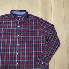 m*t様 US古着 CHAPS チャップス チェック柄長袖シャツ XL ネイビー