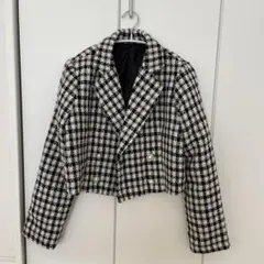 ツイード クロップドジャケット