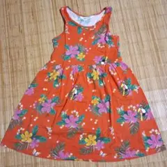 H&M 花柄ノースリーブワンピース 6-8Y 130cm