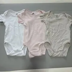 H&M オーガニックコットン ベビー肌着 3枚セット