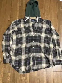 Polo by Ralph Lauren チェック柄シャツ フード付き