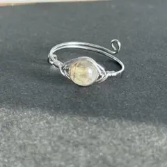 WR303FSS 天然石 パワーストーン ワイヤーリング オーラライト23