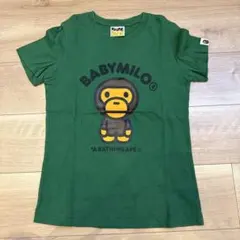 A BATHING APE BABYMILO Tシャツ XS グリーン