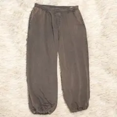 【おすすめ】GU ウォッシュドスウェットワイドパンツ XXL