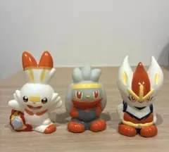 Pokémon ポケモン ソフビ　指人形　ヒバニー　ラビフット　エースバーン
