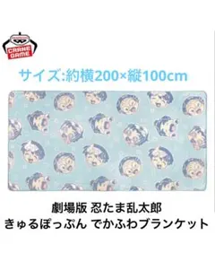 新品未使用 劇場版 忍たま乱太郎 きゅるぽっぷんでかふわブランケット①