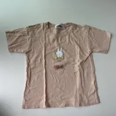 miffy ミッフィー 半袖Tシャツ ピンク リボン付きのサムネイル