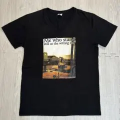 EDWIN ブラック グラフィック Tシャツ Lサイズ