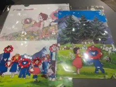 【完売品】ミャクミャク アルプスの少女ハイジクリアファイル3点コンプ