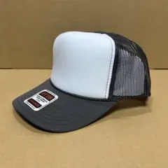 OTTOメッシュキャップ☆ツートンチャコールグレー☆白チャコールグレーのハーフ！のサムネイル