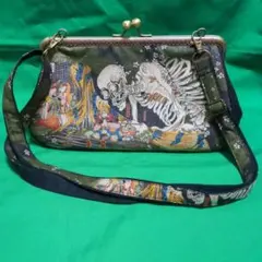 ガシャ髑髏 ハンドメイド トートバッグ 相馬の古内裏 浮世絵 【一点