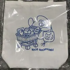 とりもち　A4トートバッグ　NICE SHOPPING