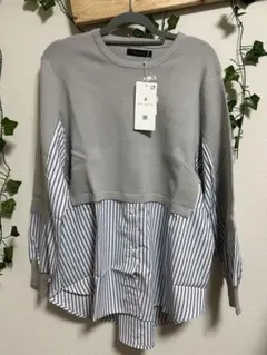 新品タグ付きブージュルード定価7900ライトグレー