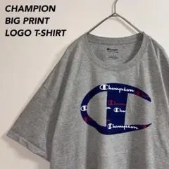 《ビッグプリント》海外古着CHAMPIONチャンピオンロゴTシャツサイズXL