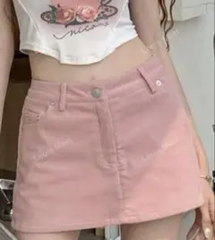 SHEIN GRL GAP レディース ピンク ミニスカート スカパン M