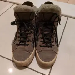 Giuseppe Zanottiハイカットムートンスニーカー36サイズ