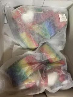 ヨースケ 厚底サンダル レインボー