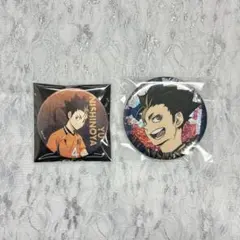 劇場版　ハイキュー‼︎ ゴミ捨て場の決戦展　西谷夕　ビスケット　缶バッジ2点セット