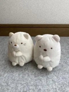 すみっコぐらし　しろくま　ねこ　ぬいぐるみ　マスコット　動物