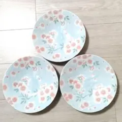 有古窯 花柄 大皿 ３枚セット