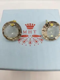 にやなわ ＭＨＴスモーキークォーツ＆イエローサファイアラウンドピアス ピアス K10イエローゴールド シトリン イエローサファイア