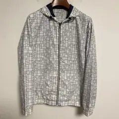 LACOSTE ラコステ 幾何学模様 ナイロンジャケット フード付き L相当
