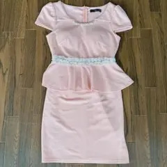 dazzy queen キャバドレス　ペプラム　ビジュー