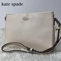 【美品】ケイトスペード ショルダーバッグ クロスボディ レザー ロゴ アイボリーのサムネイル