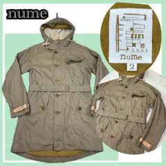✨美品✨nume 日本製ボアフードコート レザーディテール ウッドボタンが主役