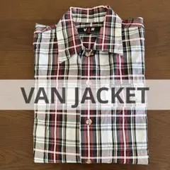 VAN JACKET 長袖　チェック　シャツ　綿100%のサムネイル