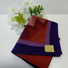✨Sybilla シビラ✨☆ 鮮やかな幾何学模様の大判ハンカチ 綿100%未使用のサムネイル