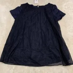 新品✨　ベルメゾン BELLEMAISON 　半袖　シアー　ネイビー　ブラックのサムネイル