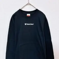 美品　新品　ユナイテッドアスレ　ロンT　メンズS　黒色　ワンポイント　綿100％