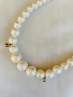 コットンパール ネックレス ホワイト グラデーション パール アクセサリー