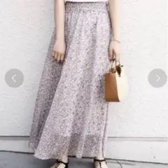 美品♡ Khaju shipsカージュ シップス フラワーロングスカートのサムネイル