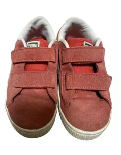 PUMA 20cm キッズ　ベルクロスニーカー レッド