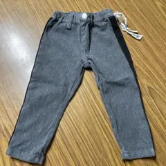 グレー サイドストライプ ボトムス